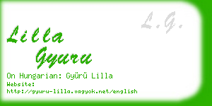 lilla gyuru business card