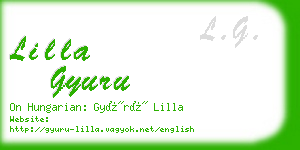 lilla gyuru business card